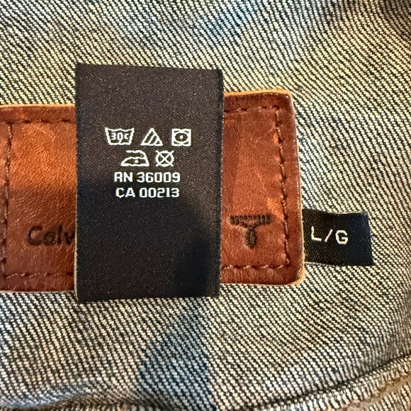 Calvin Klein Jeans Vintage Denim Jacket SZ L - Picture 4 of 16